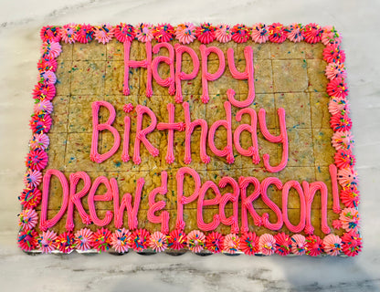 19x14” Rectangle Cookie Cake