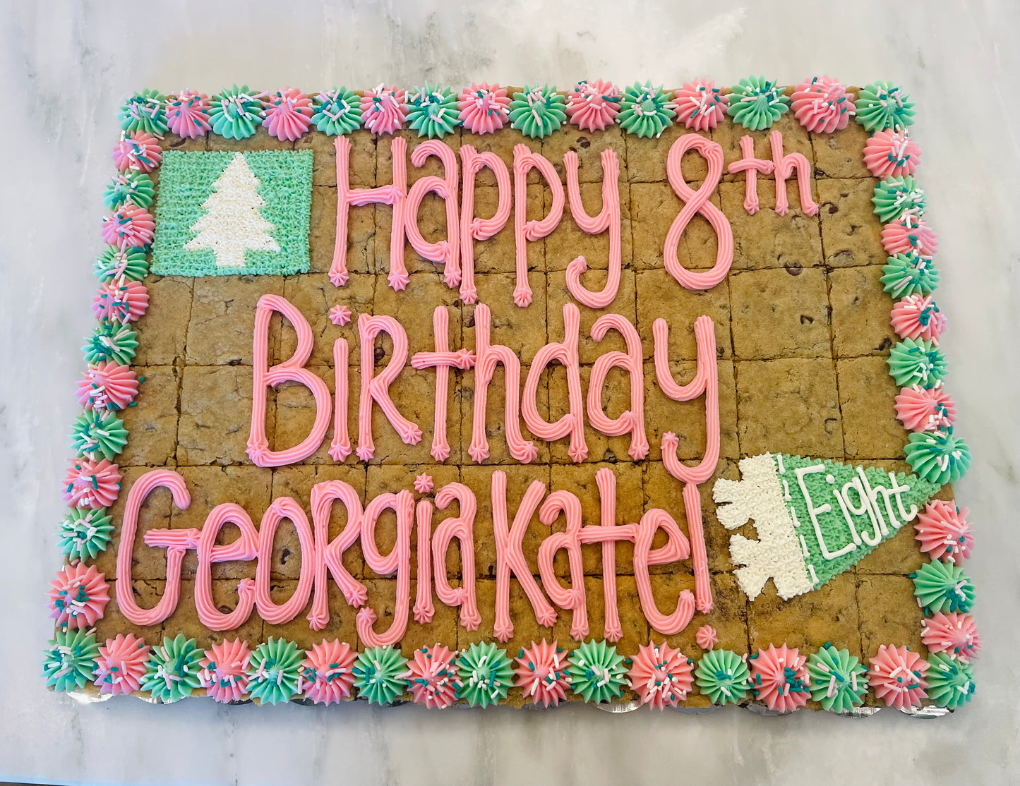 19x14” Rectangle Cookie Cake