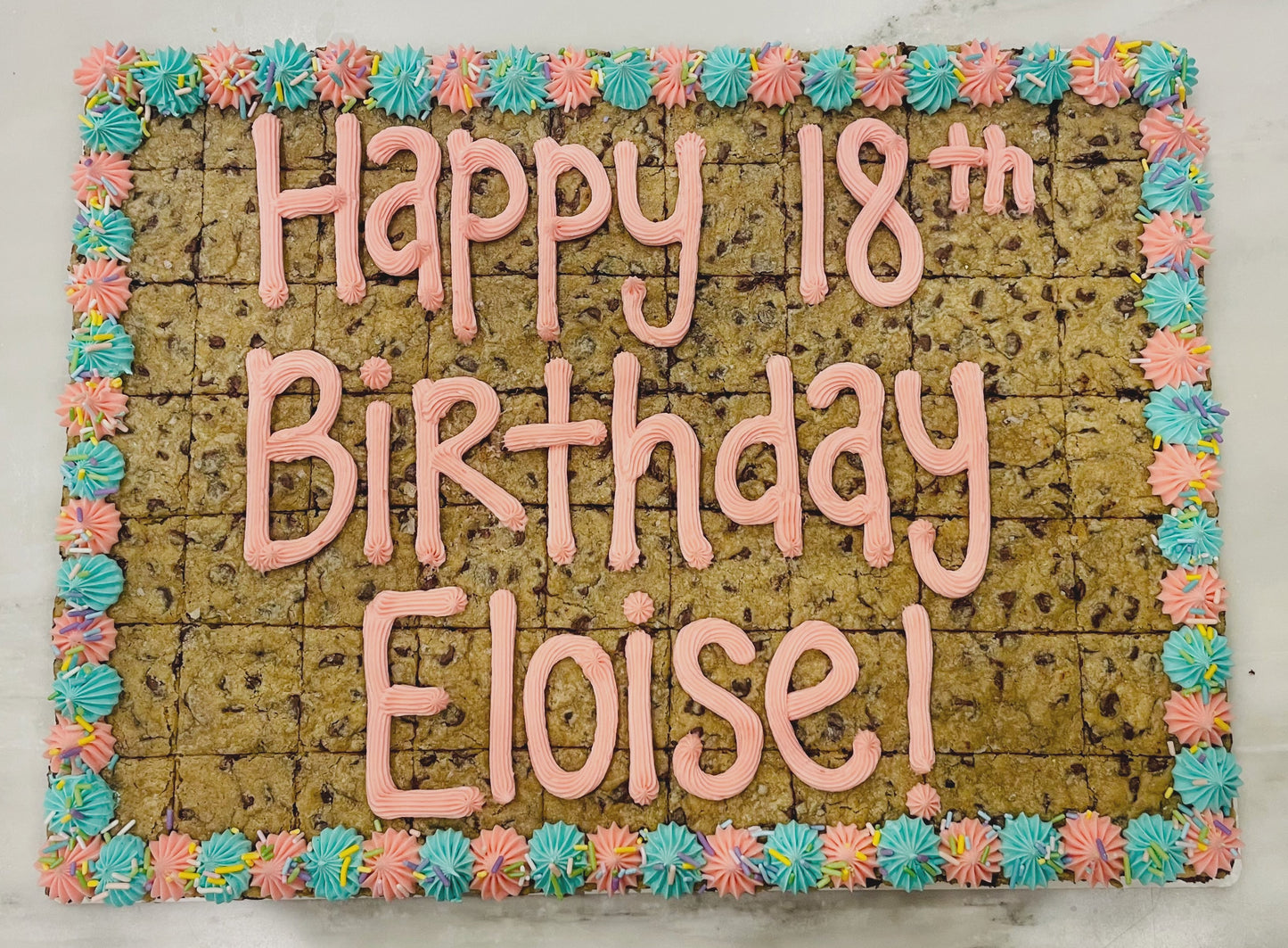 19x14 Rectangle Cookie Cake