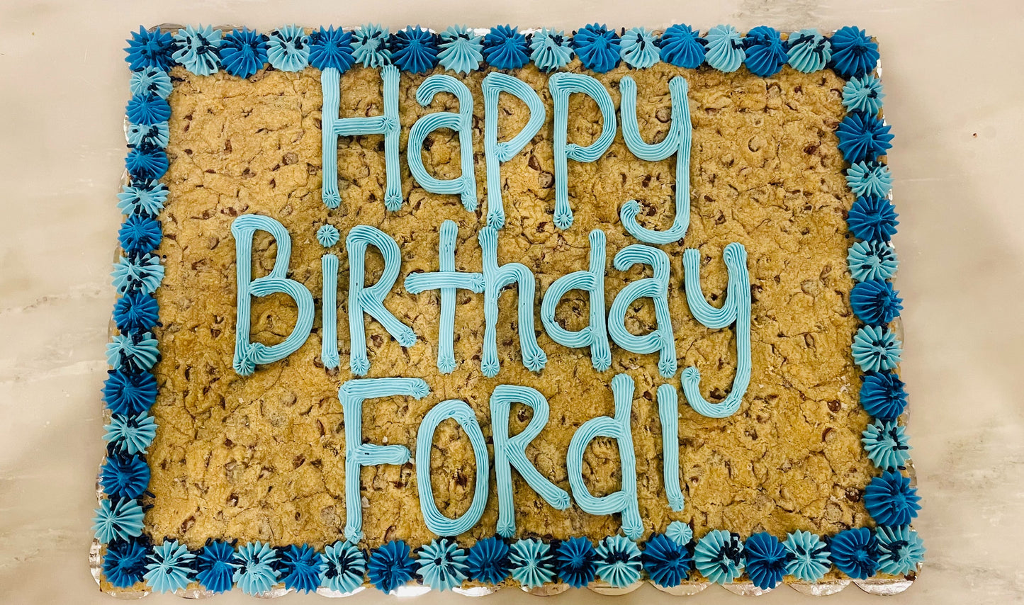 19x14 Rectangle Cookie Cake